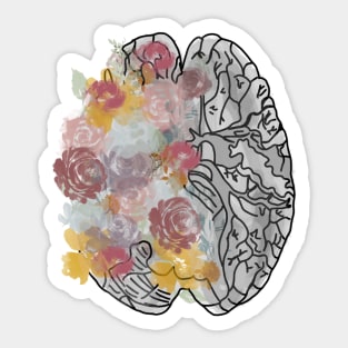 Medical Brain/anatomy/flower/medicine/doctor/surgeon Sticker